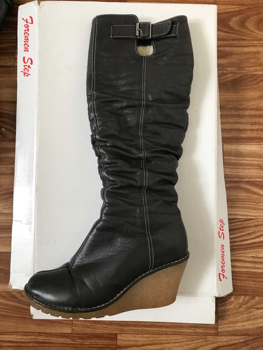 Сапоги Жіночі зимові шкіряні черевики 37 р.