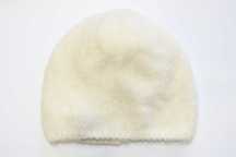 Reserved czapka beanie z domieszką wełny z alpaki złamana biel kremowa