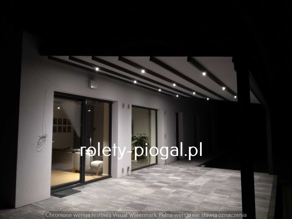 PERGOLA z dachem zwijanym Pergola tarasowa różne wymiary