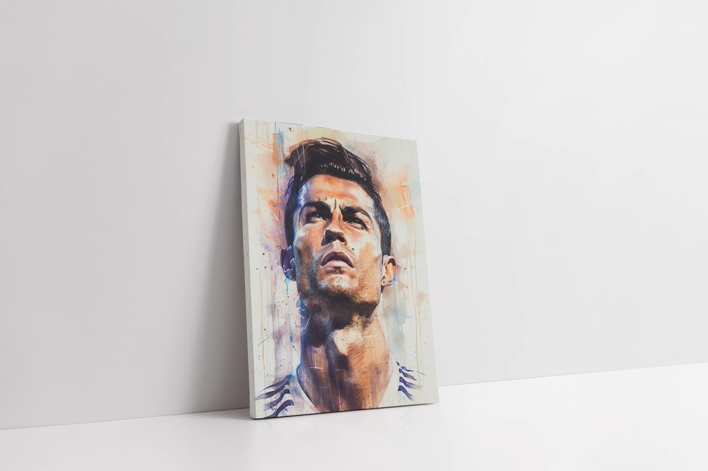 Obraz na płótnie Cristiano Ronaldo CR7 45x60 cm - nowoczesny styl
