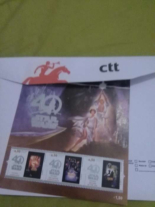 Selos Star Wars Edição Comemorativa 40 Anos CTT