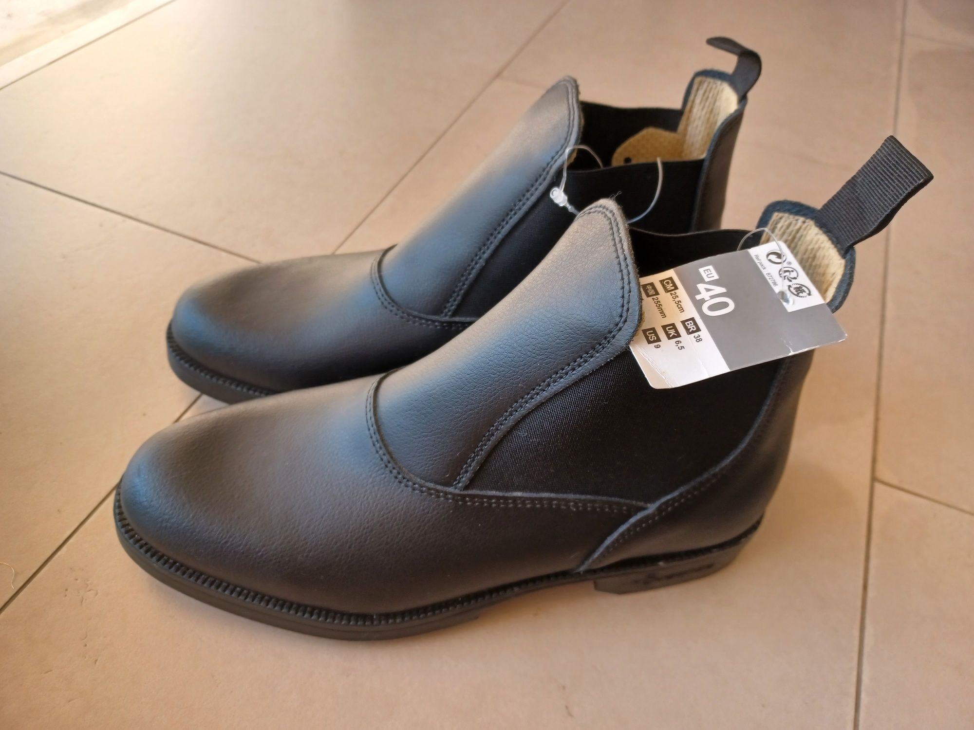 Botas de montar couro Tam 40