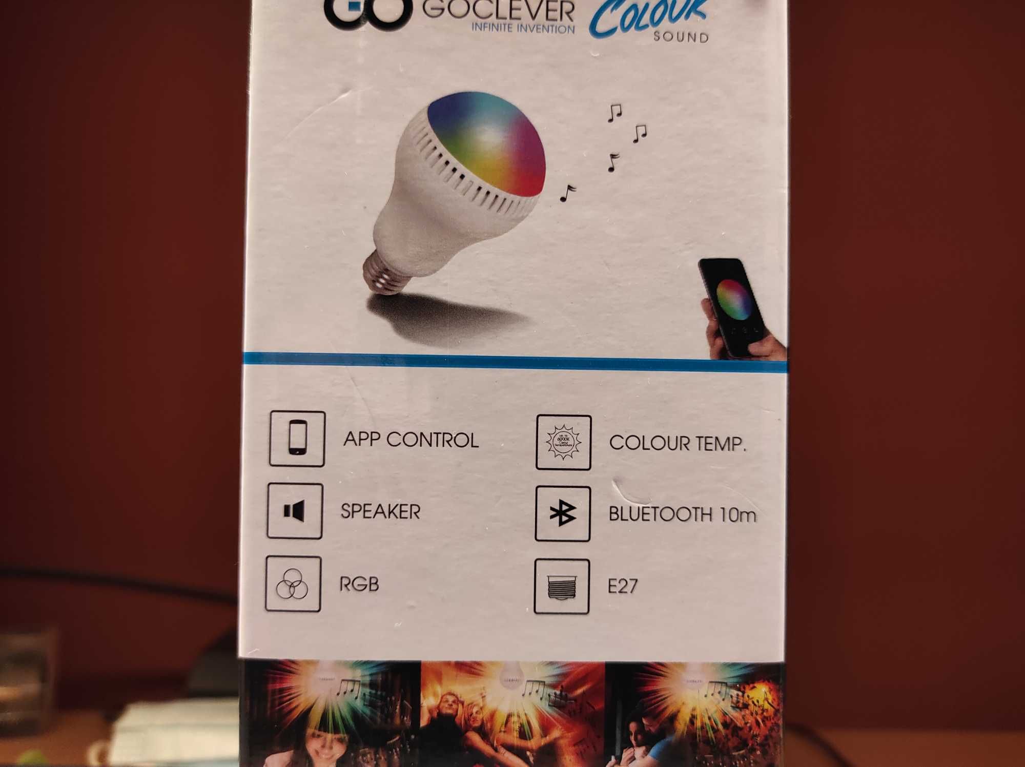 Goclever Colour Sound – żarówka LED RGB z głośnikiem Bluetooth