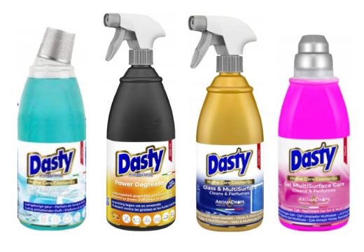 Dasty Zestaw - szyby, podłogi, wc, odtłuszczacz