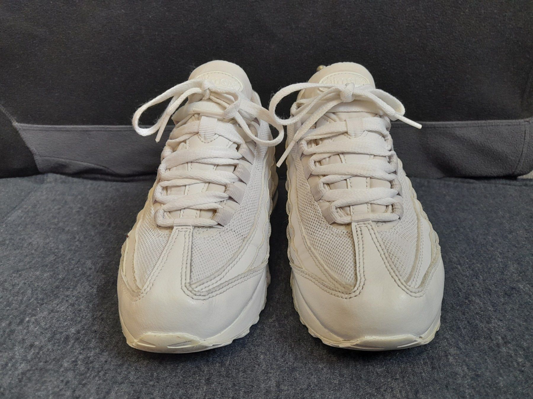 Оригинал Nike Air Max 95 женские белые кроссовки 38,5/ 24 см