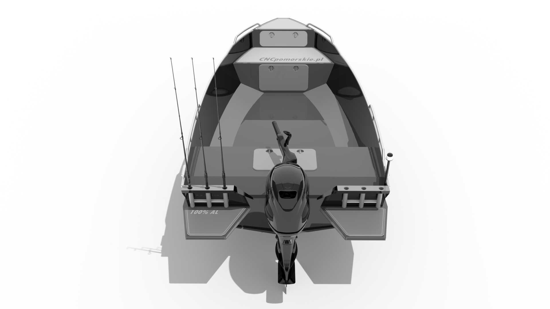 Kr-363 łódź aluminiowa wędkarska wykroje łodzi NOWY MODEL CNCpomorskie