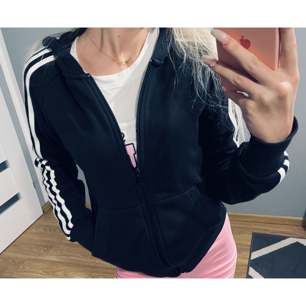 Bluza adidas z kapturem rozpinana