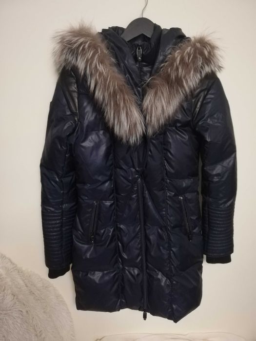 kurtka puchowa Ochnik xs s parka puchowa Ochnik xs s 34 36 granatowa