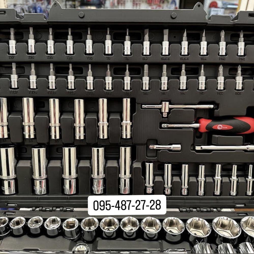 Набір інструментів INTERTOOL ET-7151 – 151 од., для професіоналів
