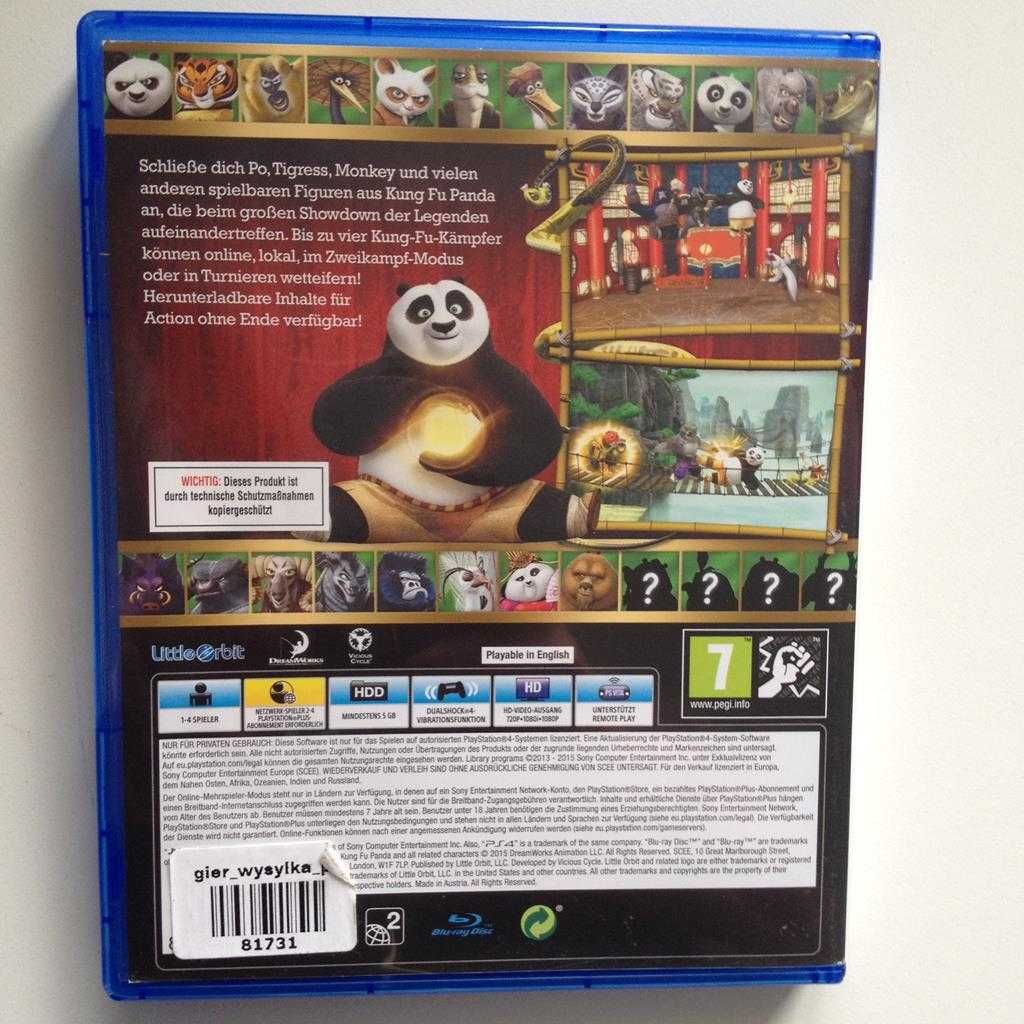 Kung Fu Panda Showdown of Legendary Legends PS4 Sklep W-wa Ursynów