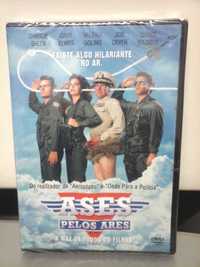 Dvd ASES PELOS ARES NOVO SELADO Charlie Sheen  Filme de Jim Abrahams