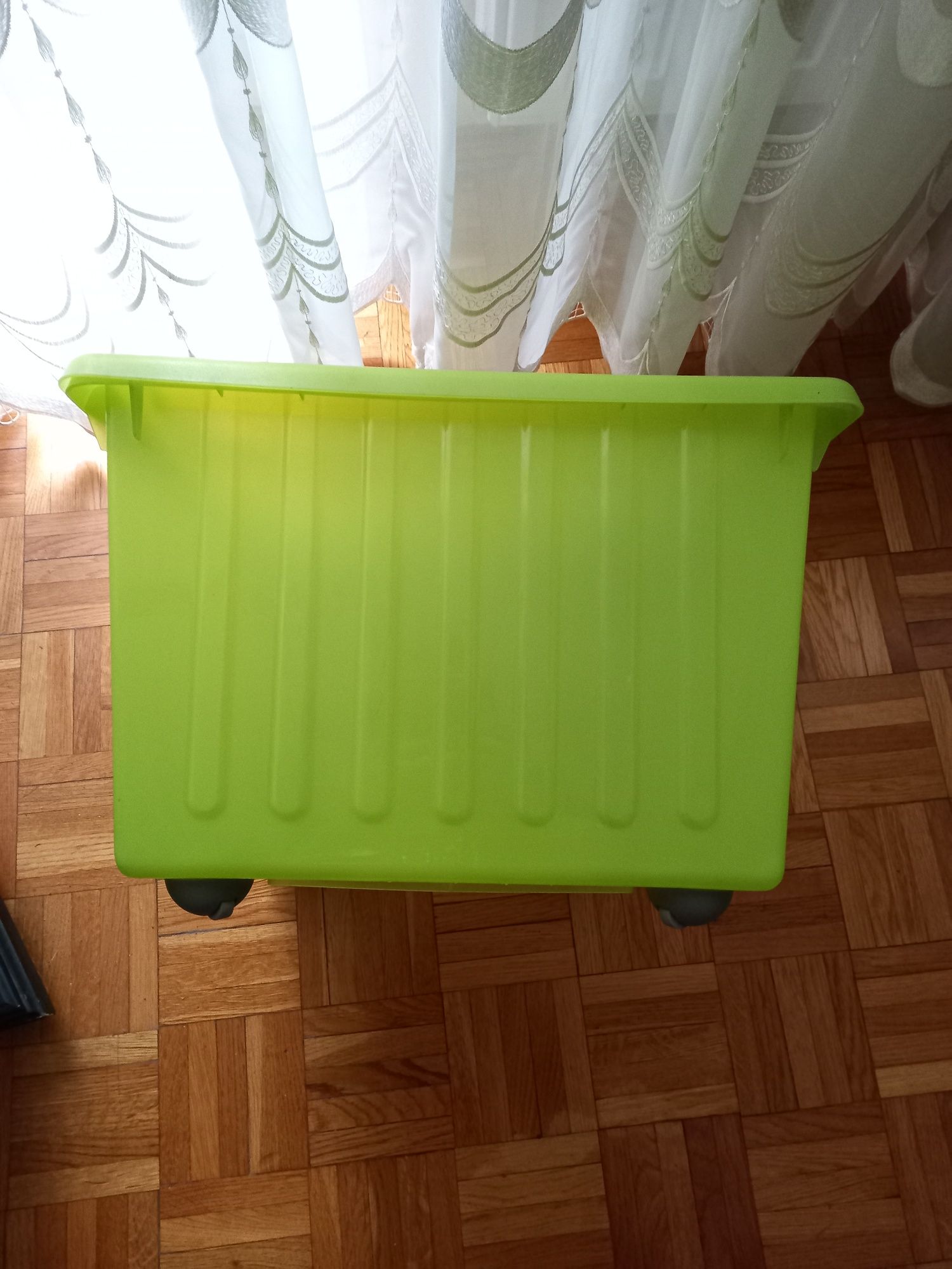 VESSLA Pojemnik Pudełko na kółkach IKEA z pokrywą j.NOWE