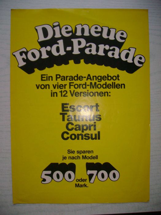 Broszura -folder Ford 05/73