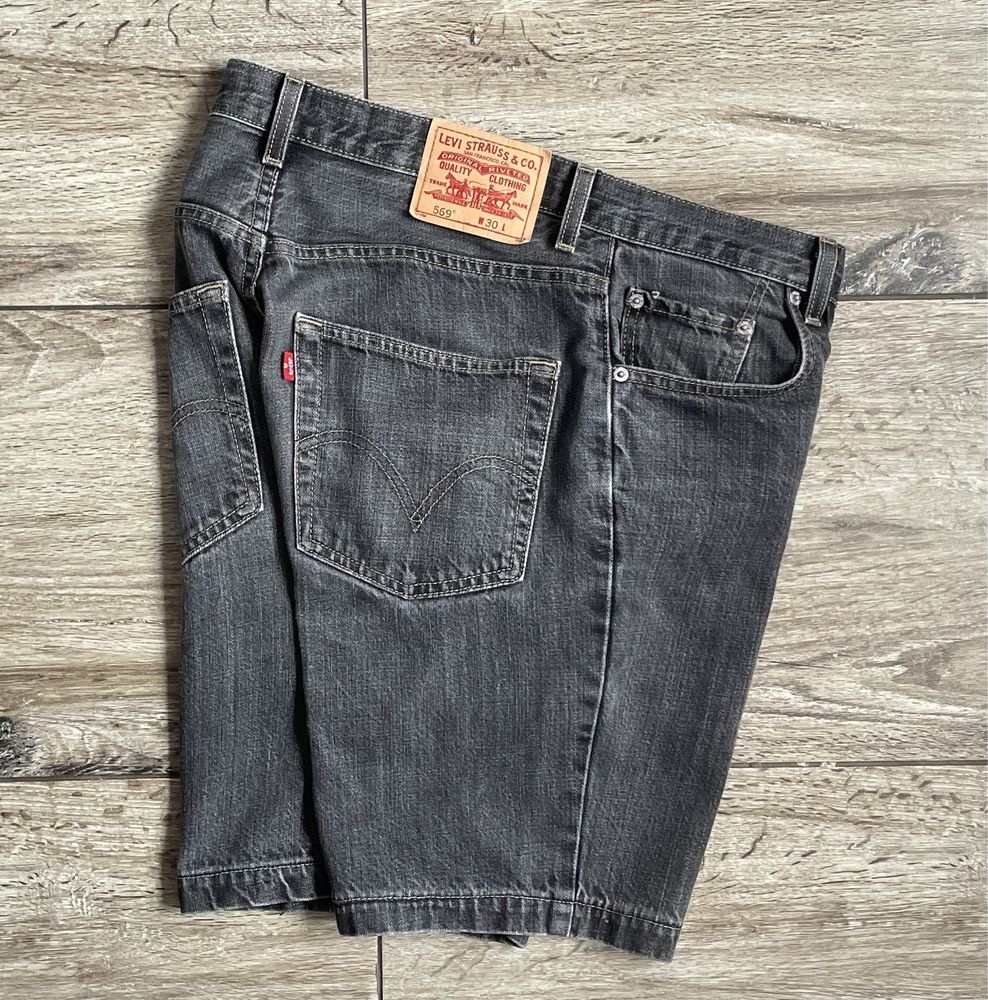 Meskie Krótkie spodenki Jeansowe LEVI’S levis  569 LOOSE FIT W 30