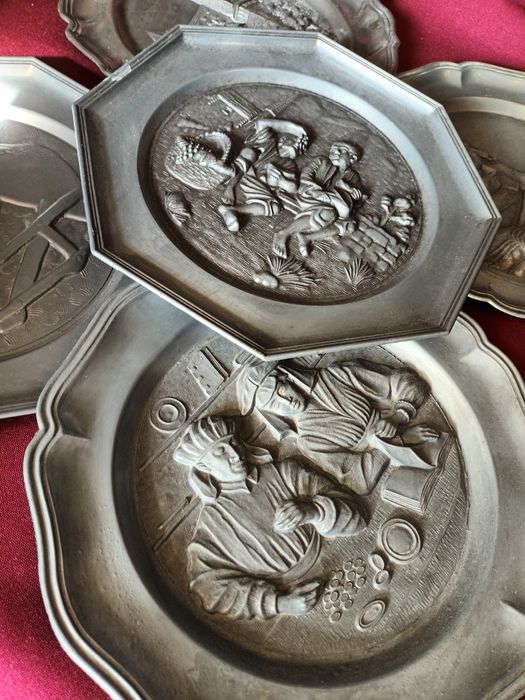 Pratos em estanho valor unitário