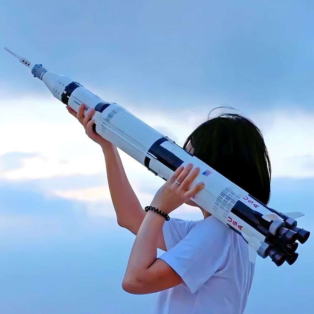 Конструктор ракета ,типа Lego, 1 м