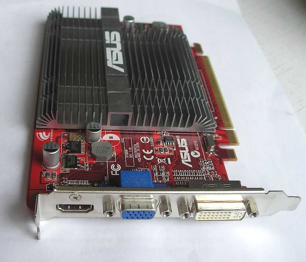 Видеокарта ASUS Radeon HD 5450 (1 ГБ, VGA+DVI+HDMI)