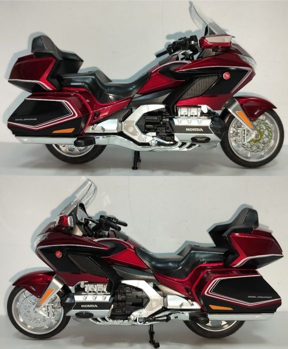 HONDA Gold Wing GL1800 модель мотоцикла 1:11 звук свет металл