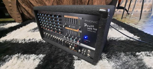 Phonic Power Pod 740, Mesa de Som Amplificada, Mixer, Amplificador