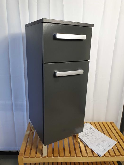 Szafka łazienkowa w kolorze antracytowym