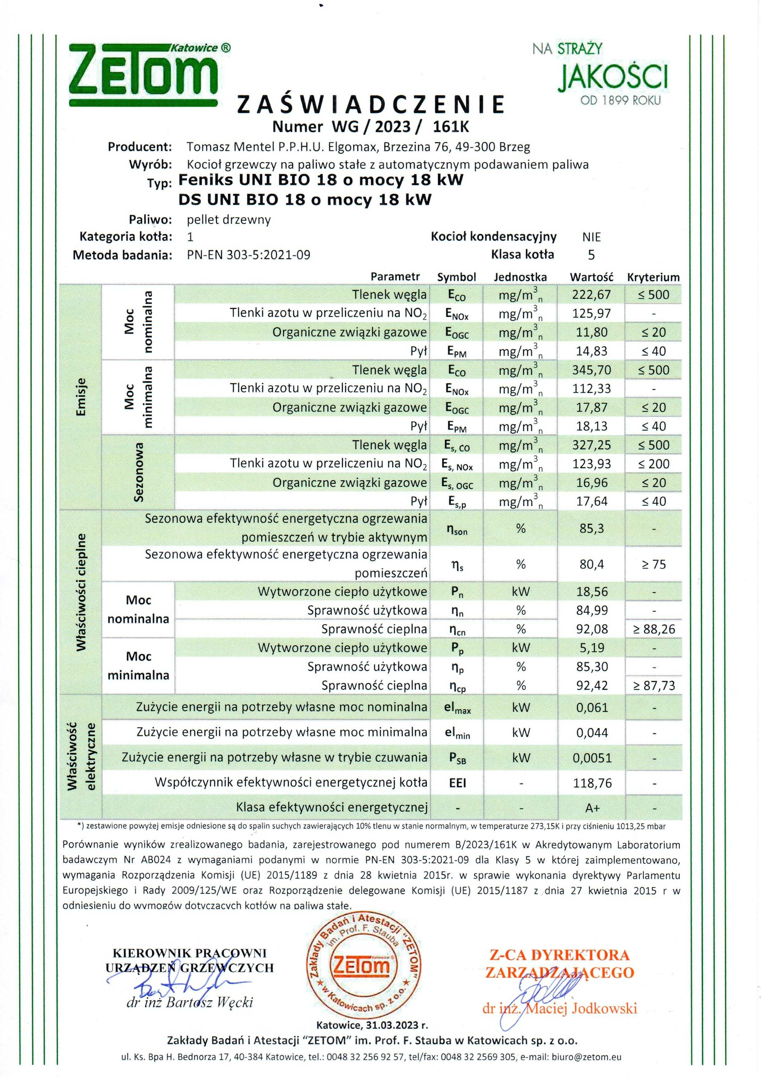 Kocioł Piec Feniks Uni Bio 18kW na Pellet do 220m2 Darmowa Dostawa