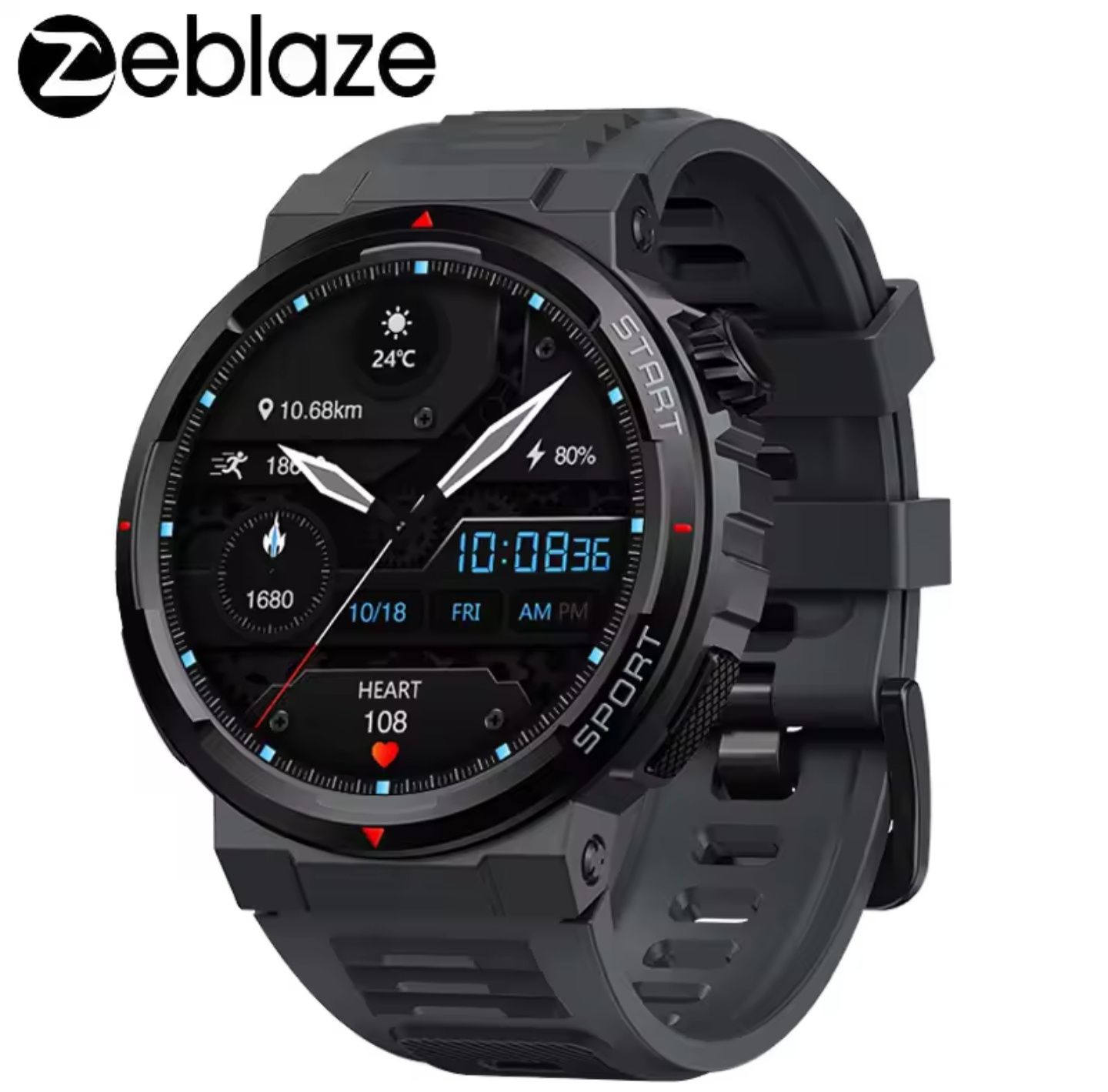 Zeblaze Ares 3 Plus смарт годинник AMOLED звонки