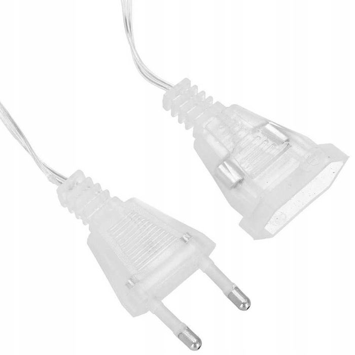 KURTYNA świetlna led gwiazdki lampki choinkowe girlanda biały zimny 3M