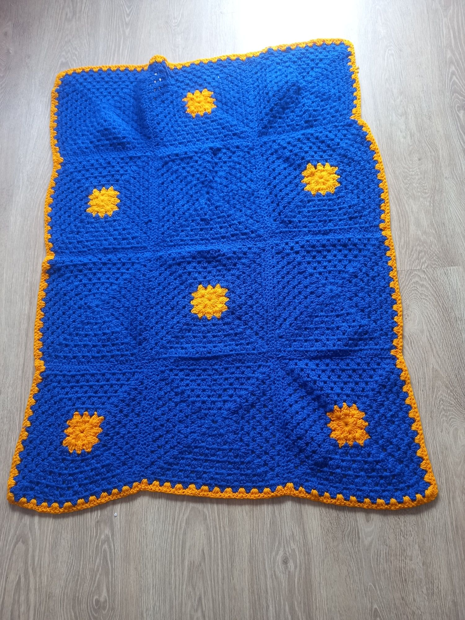Narzuta koc pled 125x95 handmade