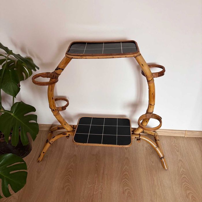 kwietnik bamusowy vintage