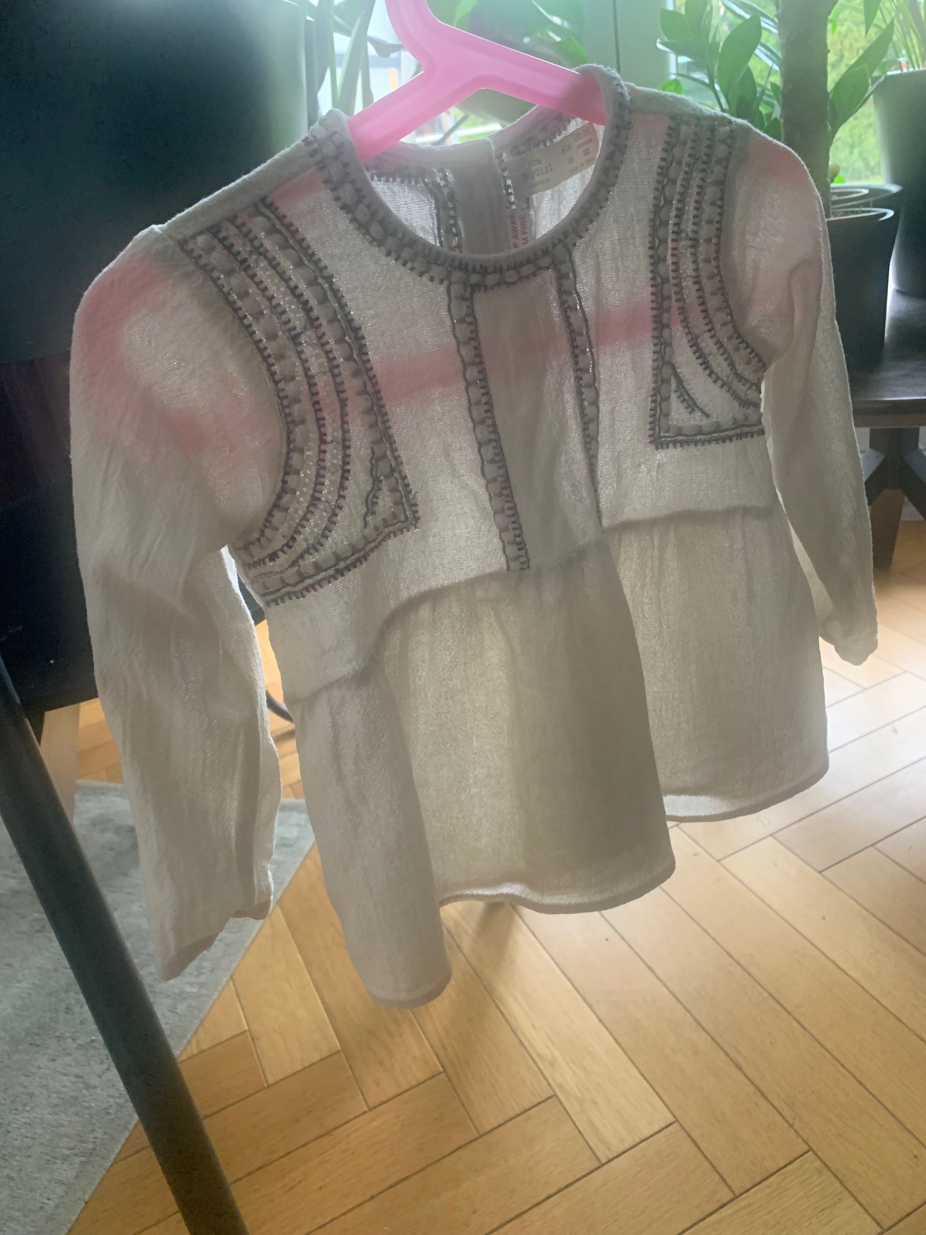 Zara BabyGirl 18/24 miesiące 92 bluzka boho