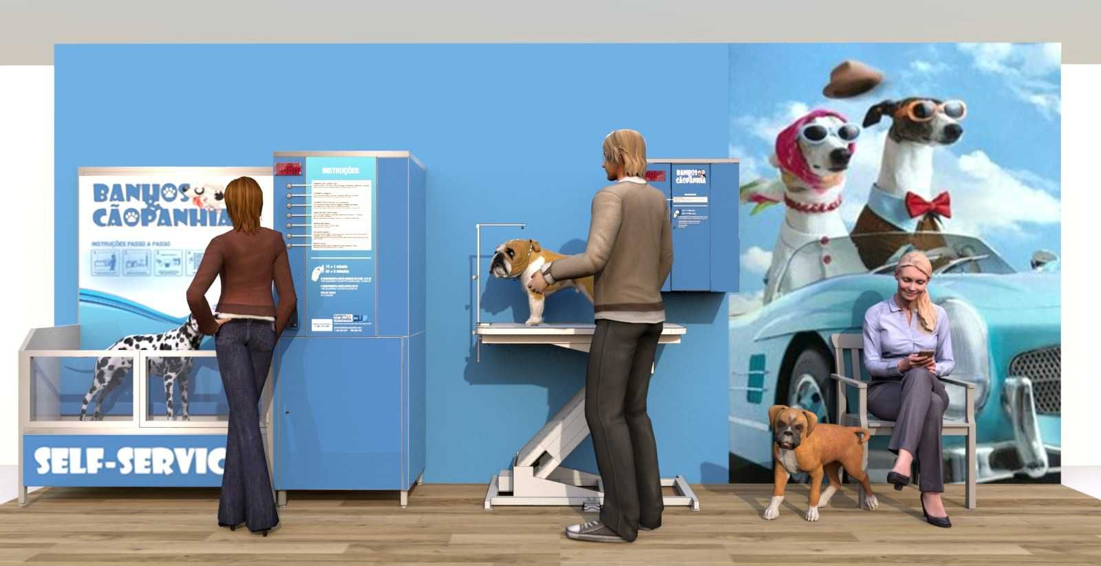 Negócio em expansão em Portugal, Dog-wash self-service