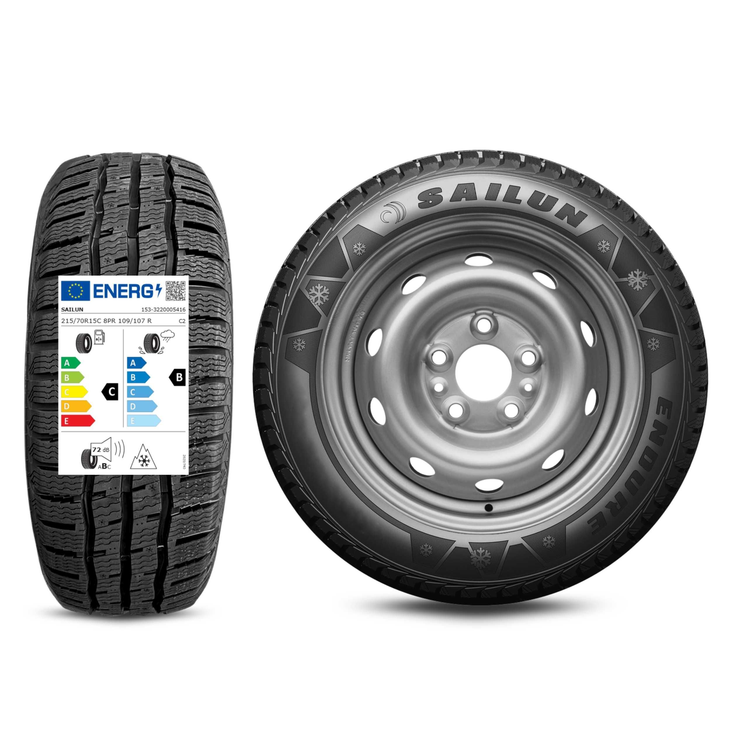 Nowe koła zimowe 15" TOYOTA PROACE MAX 5x118 Sailun 215/70R15C SREBRNY