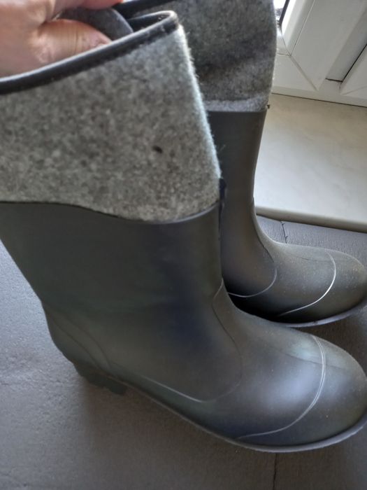 Buty gumowofilcowe