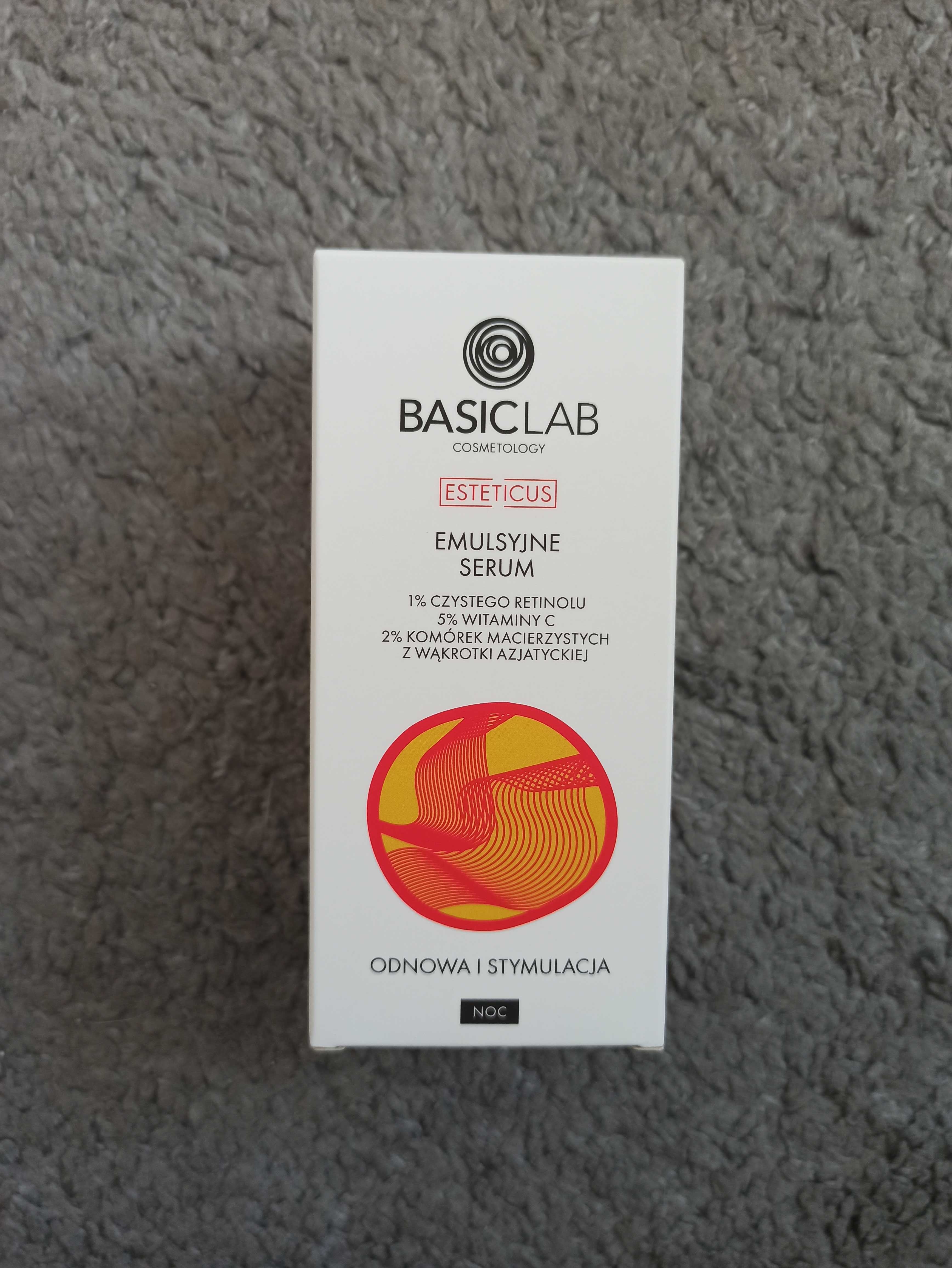 Nowe serum Basiclab 1% retinol witamina c komórki macierzyste