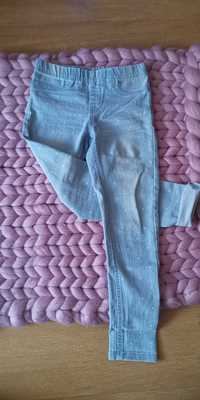 Legginsy jeansy dziewczęce  134