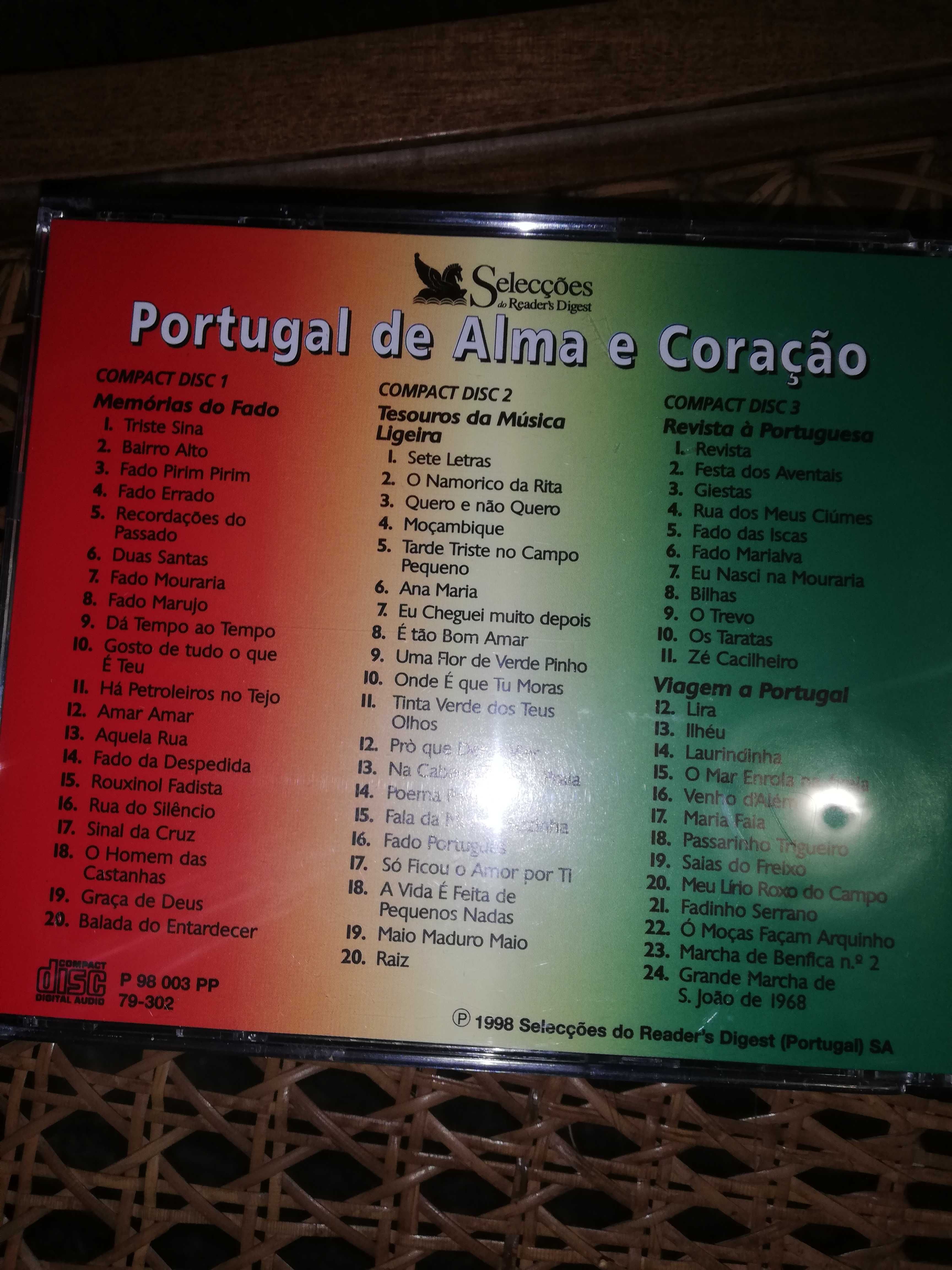 Três CD Portugal de Alma e Coração