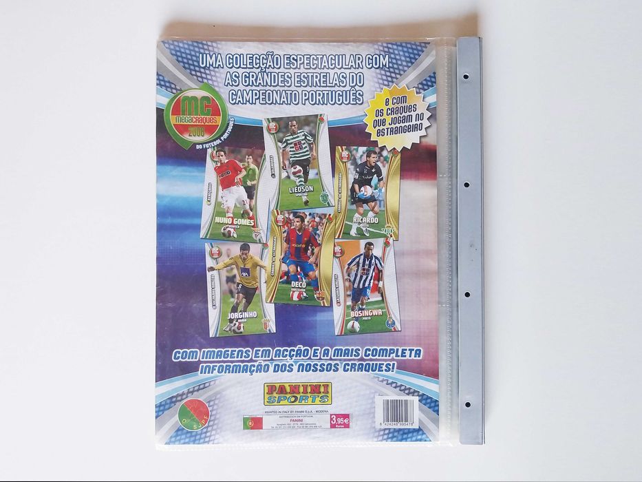caderneta MEGA CRAQUES 2008 (VAZIA) futebol |Panini