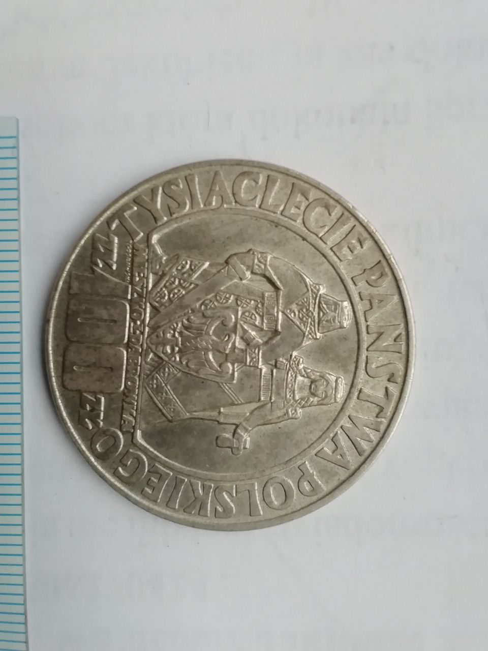 Moneta 100 złotych 1966 r. Mieszko i Dąbrówka srebro stan dobry