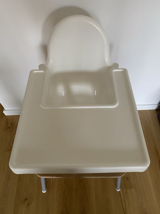 Krzesełko Ikea Antilop z drewnianym podnóżkiem
