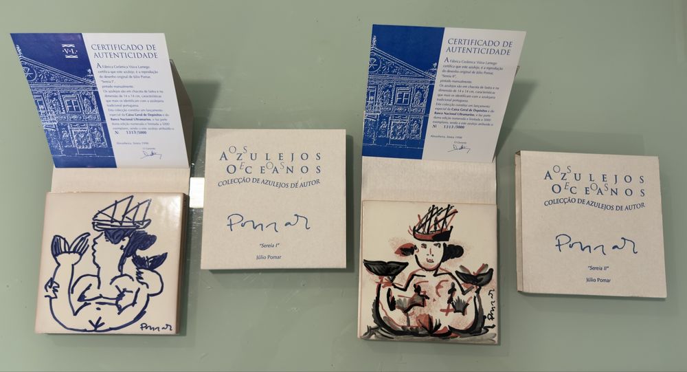 Azulejos Júlio Pomar - Sereia I e Sereia II