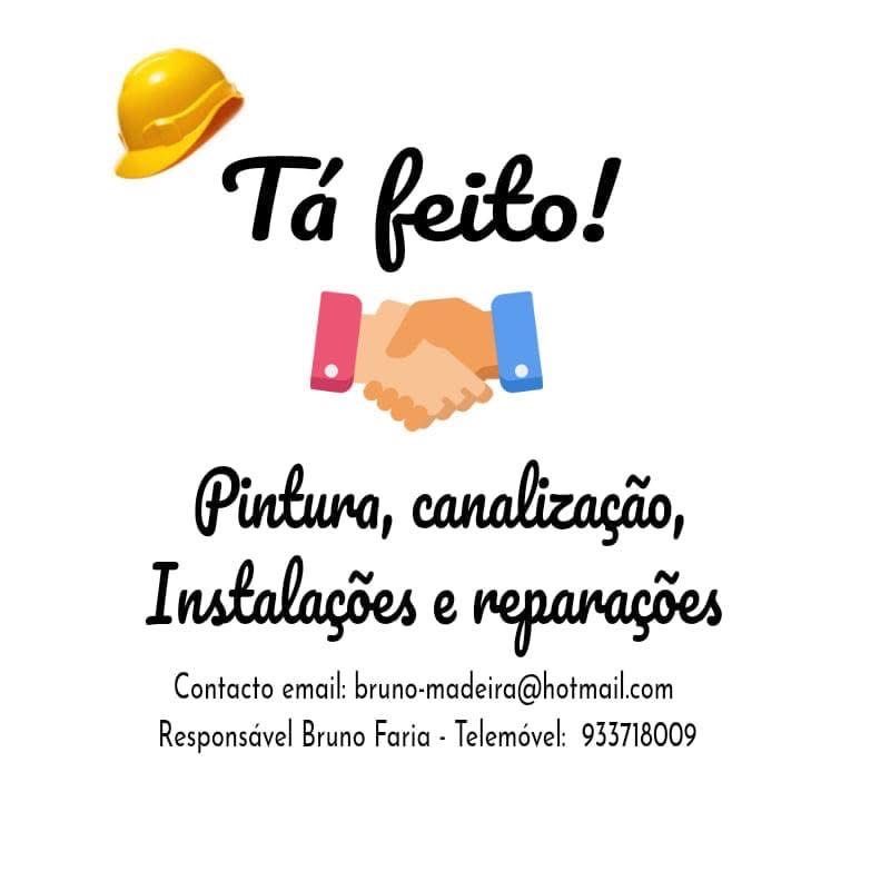 Pintura, emassamento, remodelação de casa de banho