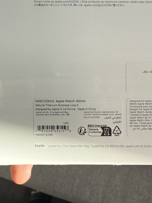 Apple Watch Band Pulseira Milanesa Loop- 49mm- S