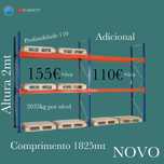 Racks/prateleiras/estantes novas carga paletizada
