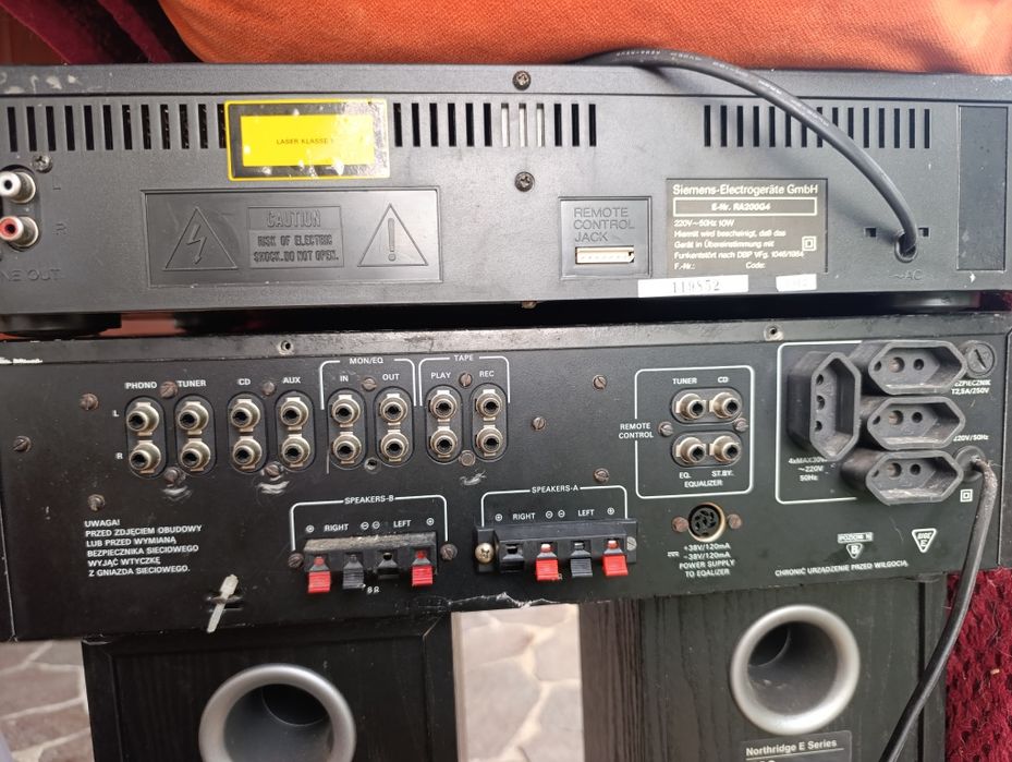Zestaw stereo Diora WS 504B + CD Siemens RA 200 + JBL E20