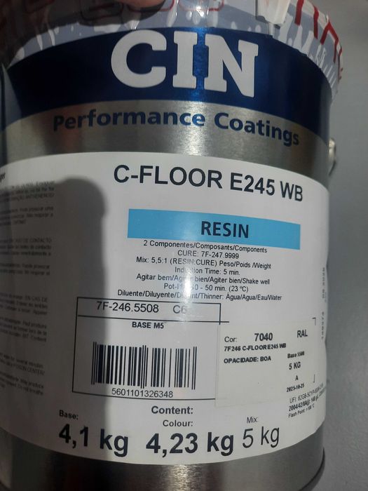 Tinta CIN C-floor E245 WB Para pintura de pisos em cimento