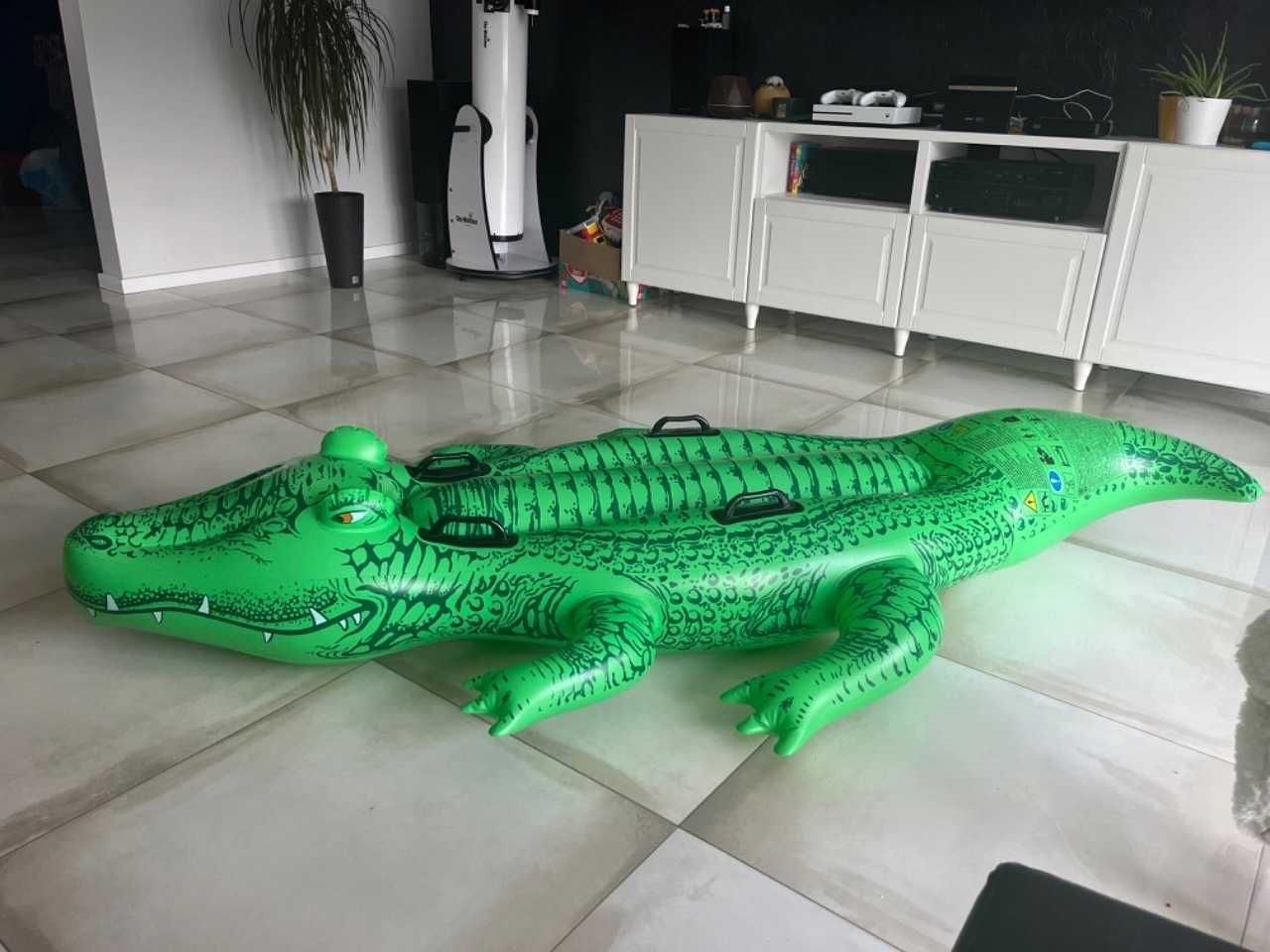 dmuchany materac do dmuchania dla dzieci na basen plaże aligator 168cm