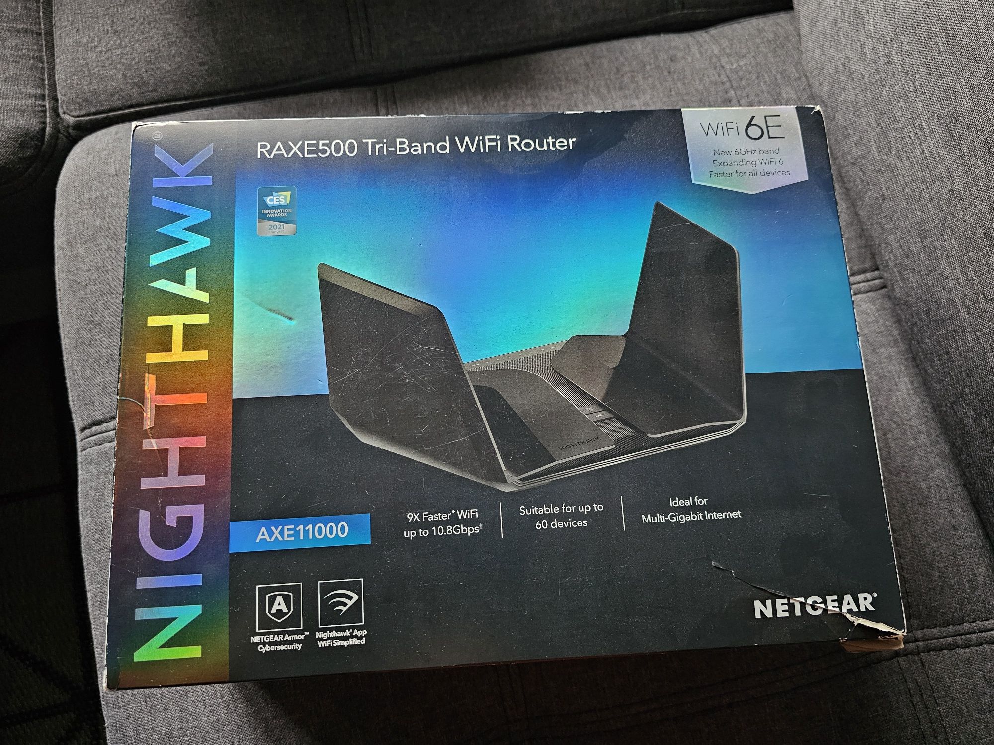 Najnowszy router Netgear RAXE500 Nowe WiFi 6E 6Ghz 10,8Gbps