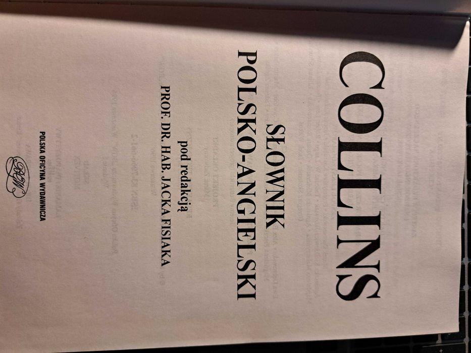 Collins. Słownik polsko-angielski Fisiak Wydanie pierwsze
