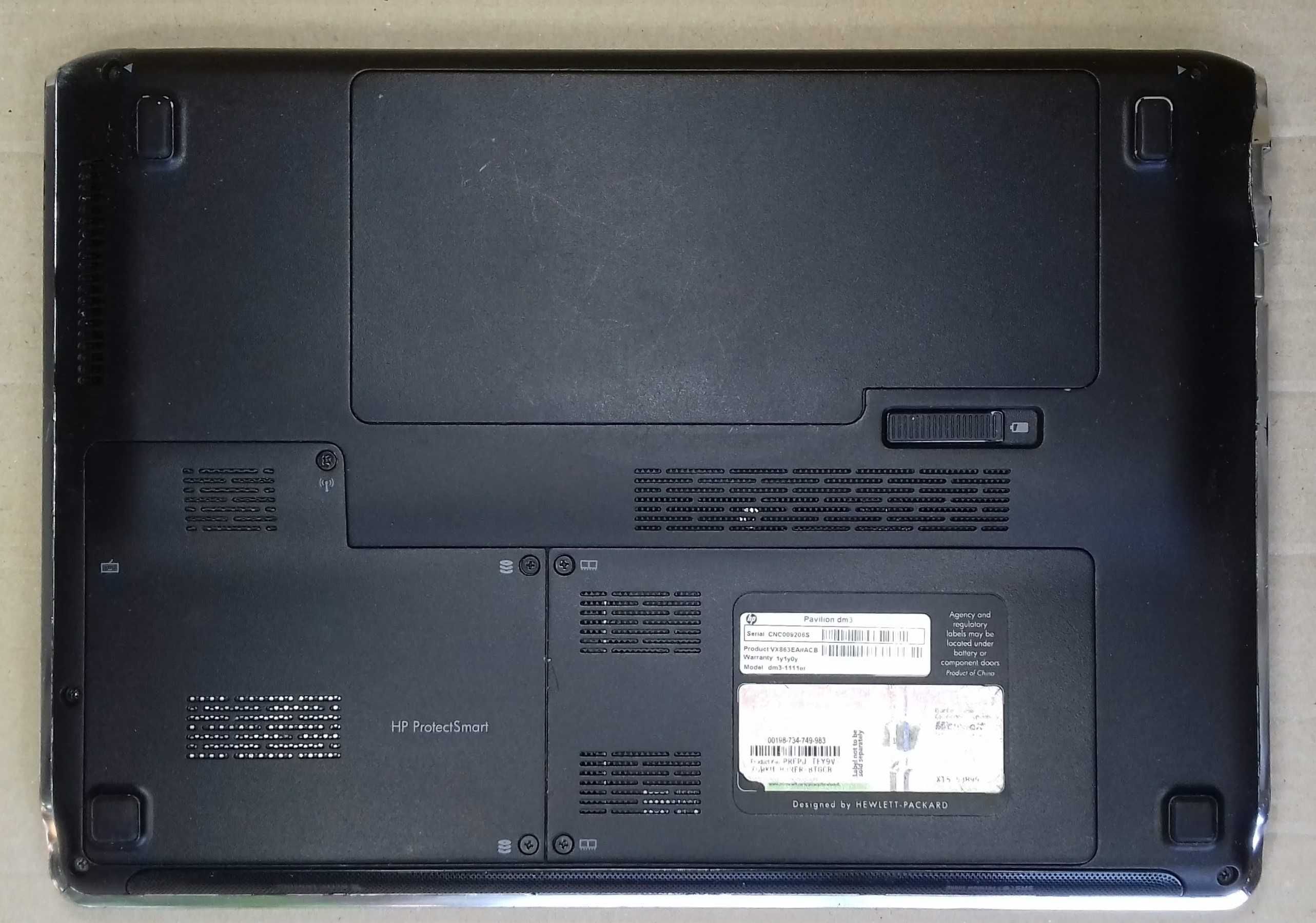 HP Pavilion DM3 (AMD Turion Neo X2 L625, 4Gb,SSD128/256Gb,Webка,13.3")