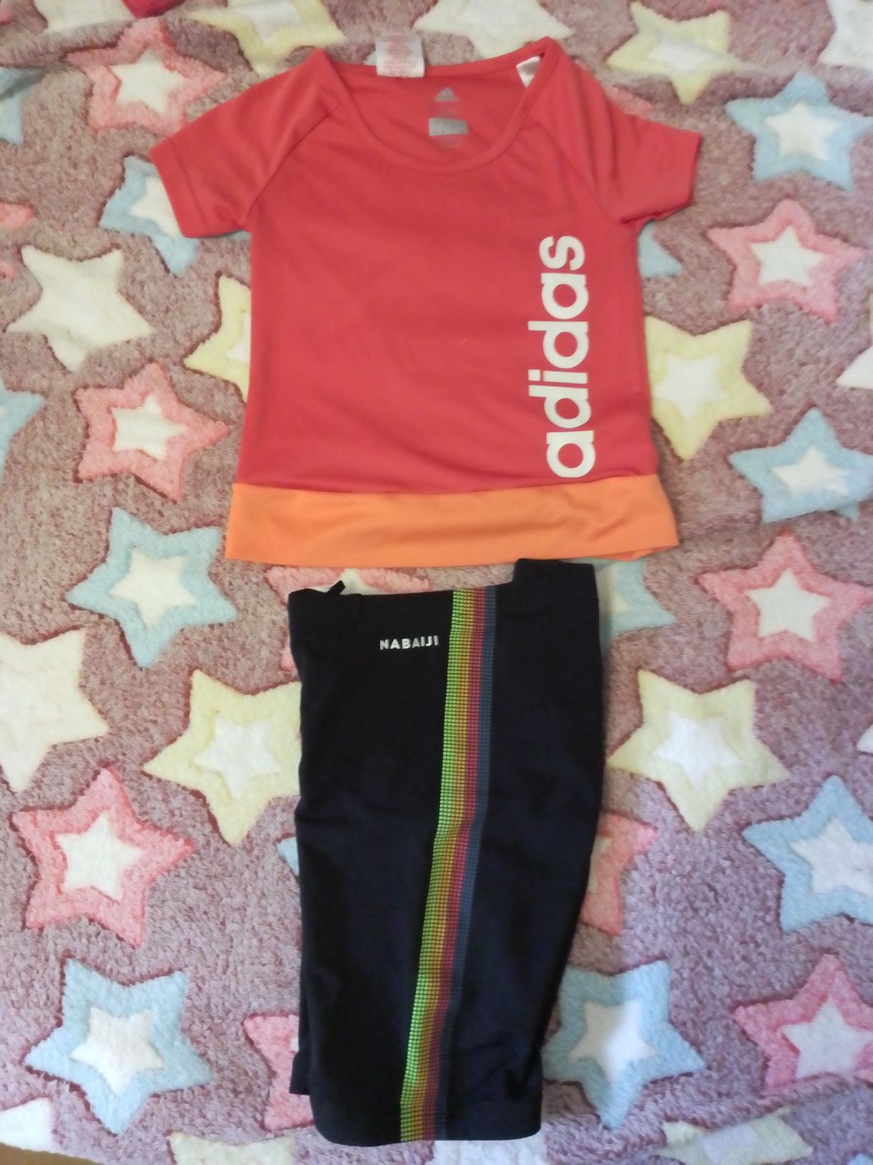 Спортивный костюм для гимнастики 6-7лет. Adidas,nabaiji.